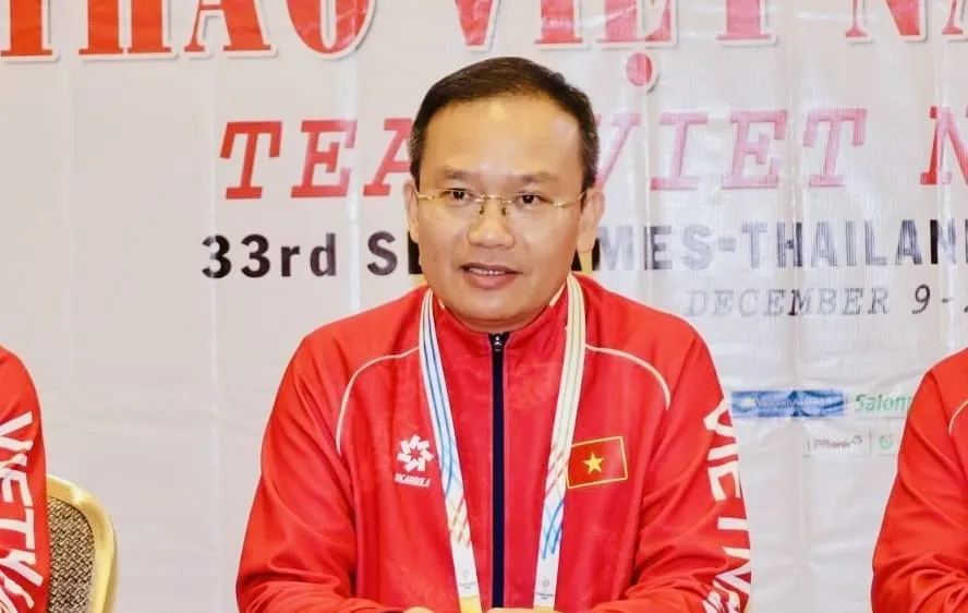 Trưởng đoàn thể thao Việt Nam dự ASIAD 20, ông Nguyễn Hồng Minh. Ảnh: DŨNG PHƯƠNG