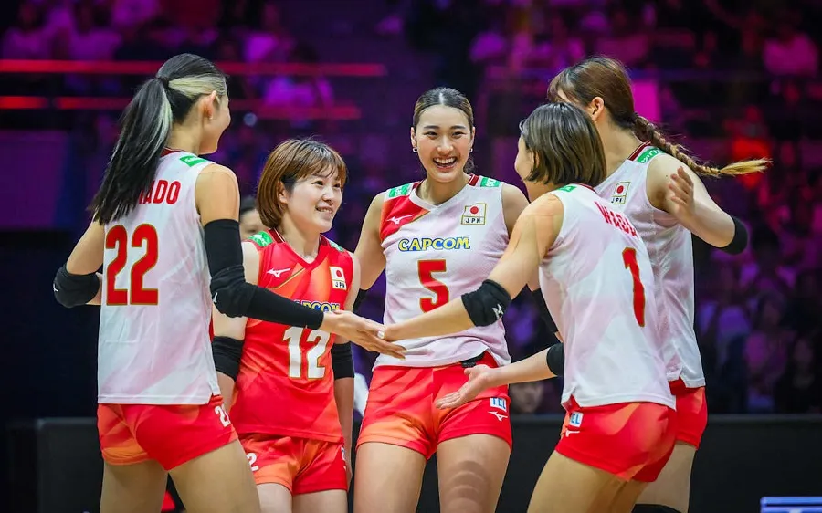 Đội tuyển bóng chuyền nữ Nhật Bản góp mặt bán kết giải châu Á năm nay (Ảnh: FIVB)