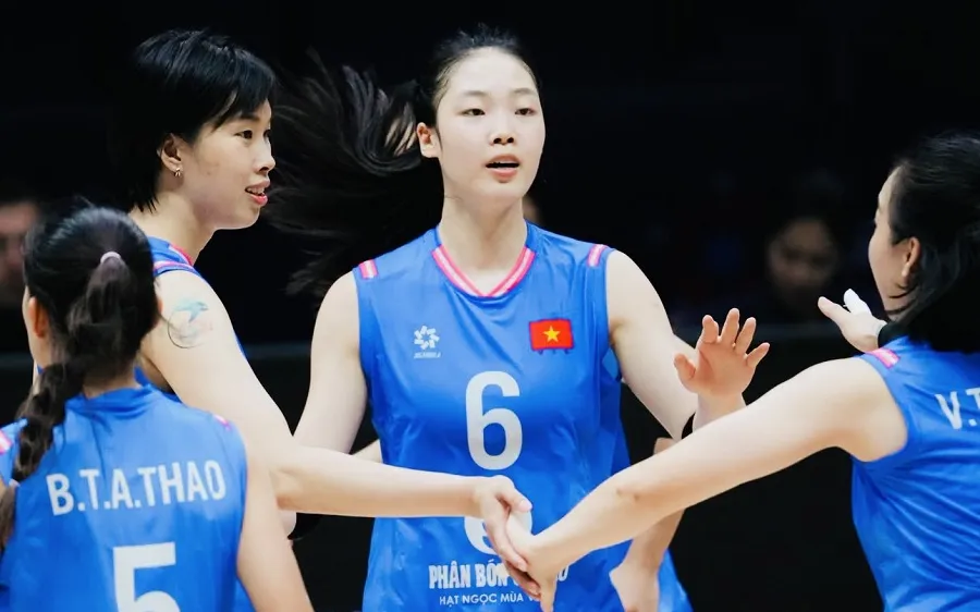 Đội tuyển bóng chuyền nữ Việt Nam rút thêm nhiều kinh nghiệm từ Giải Vô địch châu Á 2026 (Ảnh: VFV)