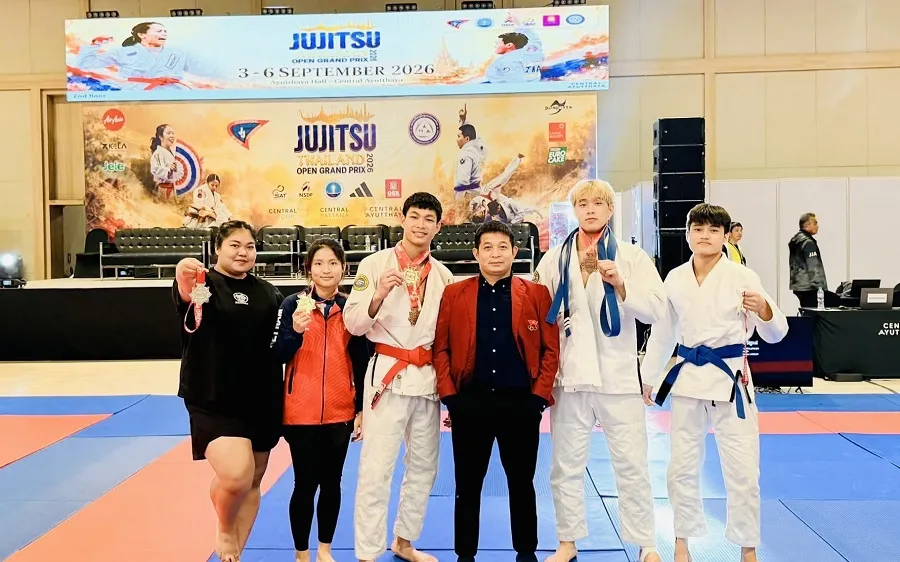 Đội tuyển Jujitsu Việt Nam tham dự giải Grand Prix châu Á 2026 làm bước đệm cho ASIAD 20. Ảnh: MINH MINH