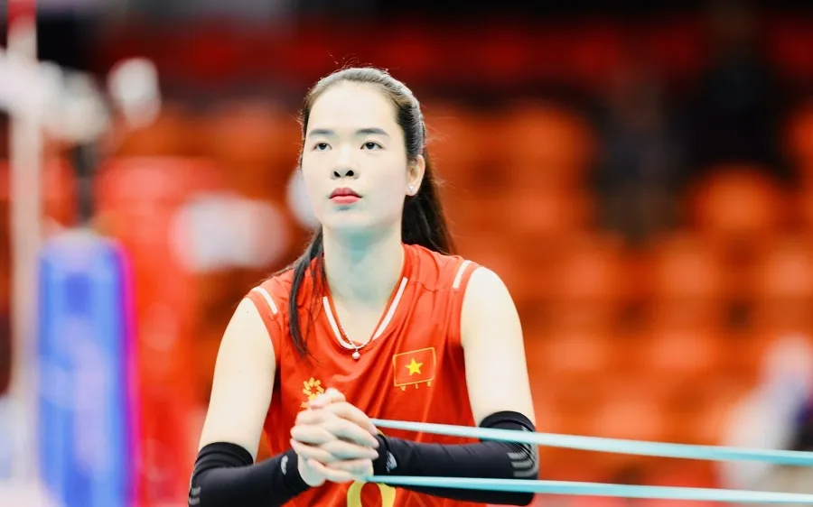 Cầu thủ bóng chuyền Lê Thanh Thúy tiếp tục cầm cờ cho Đoàn thể thao Việt Nam tại ASIAD 20. Ảnh: DŨNG PHƯƠNG