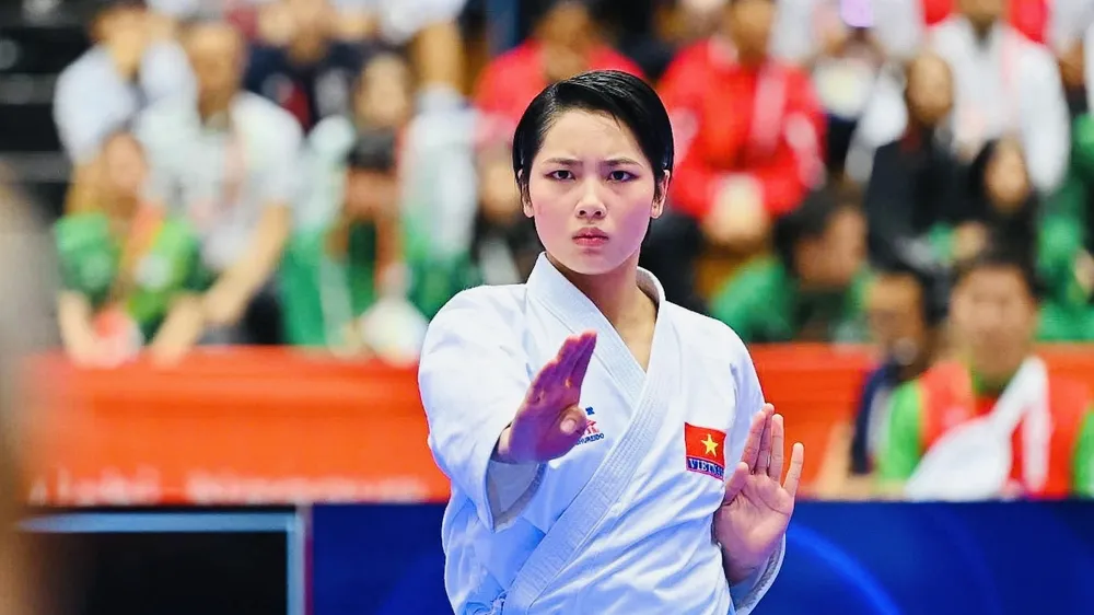 Bùi Ngọc Nhi đã có dấu ấn ngay trong lần đầu tham dự ASIAD 20 tại Nhật Bản. Ảnh: AKF