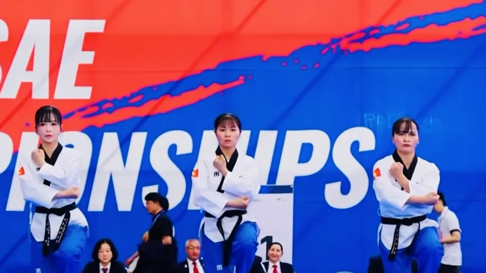 Tuyển thủ Đội tuyển quyền taekwondo Việt Nam đã thi đấu Giải vô địch thế giới 2026 ở Hàn Quốc. Ảnh: WORLD TAEKWONDO