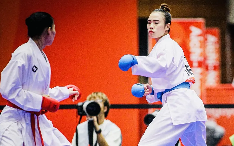 Nguyễn Thị Diệu Ly đã giành được HCĐ trong lần đầu tham dự ASIAD 20. Ảnh: LƯỢNG LƯỢNG