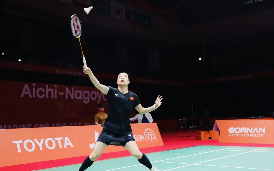 Tay vợt Nguyễn Thùy Linh vừa góp mặt tại ASIAD 20 và bây giờ tiếp tục thi đấu ở châu Âu. Ảnh: HẢI AN