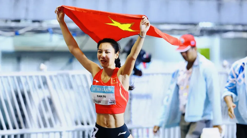 Lê Thị Cẩm Tú được chờ đợi có huy chương nội dung 200m nữ. Ảnh: HOÀNG TÙNG