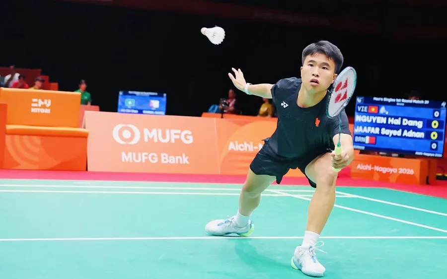 Tay vợt Nguyễn Hải Đăng đã dừng bước tại ASIAD 20. Ảnh: HẢI AN