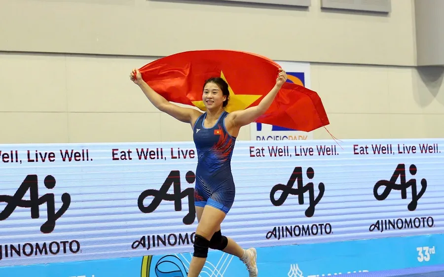 Đô vật Nguyễn Thị Mỹ Trang của thể thao Việt Nam. Ảnh: DŨNG PHƯƠNG
