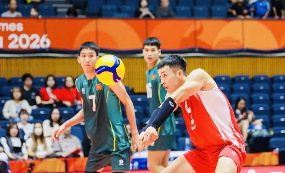 Tuyển bóng chuyền nam Việt Nam sẽ gặp đối thủ Indonesia trong ngày tranh tài 2-10. Ảnh: AINAGOC