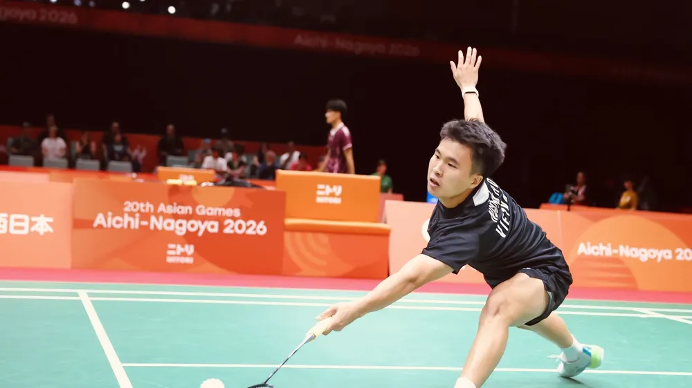 Tay vợt Nguyễn Hải Đăng tham dự ASIAD 20 mới đây tại Nhật Bản. Ảnh: HẢI AN