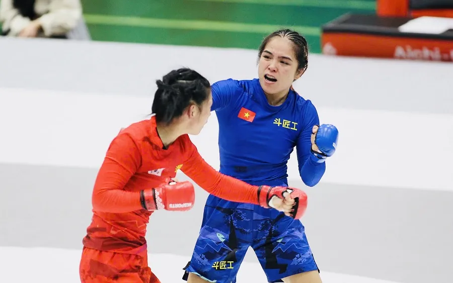 Võ sĩ MMA Lò Thị Phung vừa dự ASIAD 20 nhưng sẽ thi đấu jujitsu tại Đại hội thể thao toàn quốc lần thứ X-2026. Ảnh: ĐOÀN TTVN