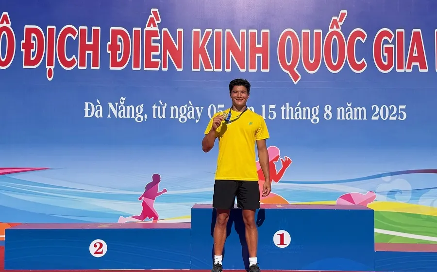 Thái Larochelle Liêm là niềm hy vọng giành HCV của điền kinh TPHCM. Ảnh: MINH CHIẾN