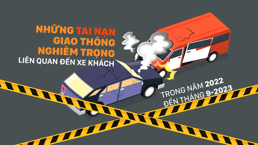 Những tai nạn giao thông nghiêm trọng liên quan đến xe khách trong năm 2022 đến tháng 9-2023