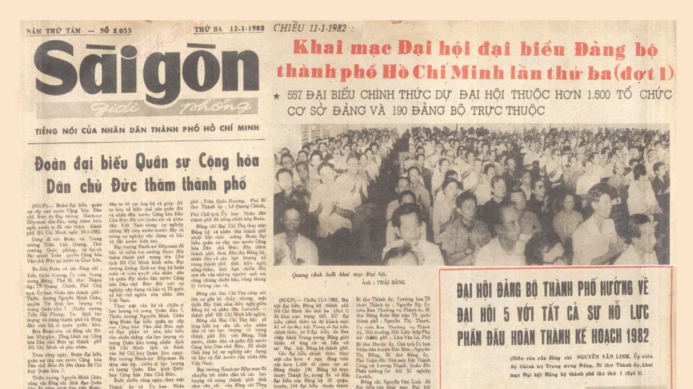 Đại hội đại biểu Đảng bộ TPHCM lần III (1983-1986): Vì cả nước, cùng cả nước, xây dựng thành công chủ nghĩa xã hội