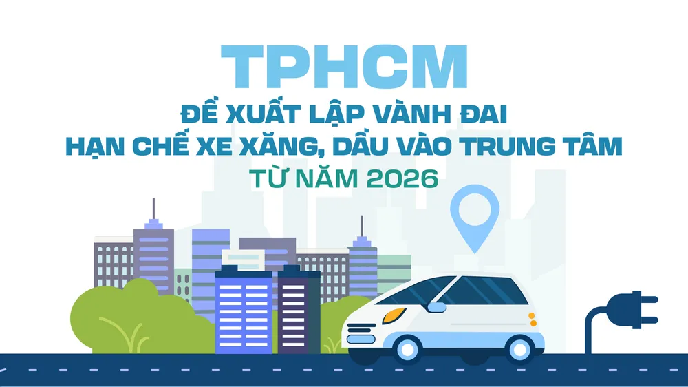 TPHCM đề xuất lập vành đai hạn chế xe xăng, dầu vào trung tâm từ năm 2026