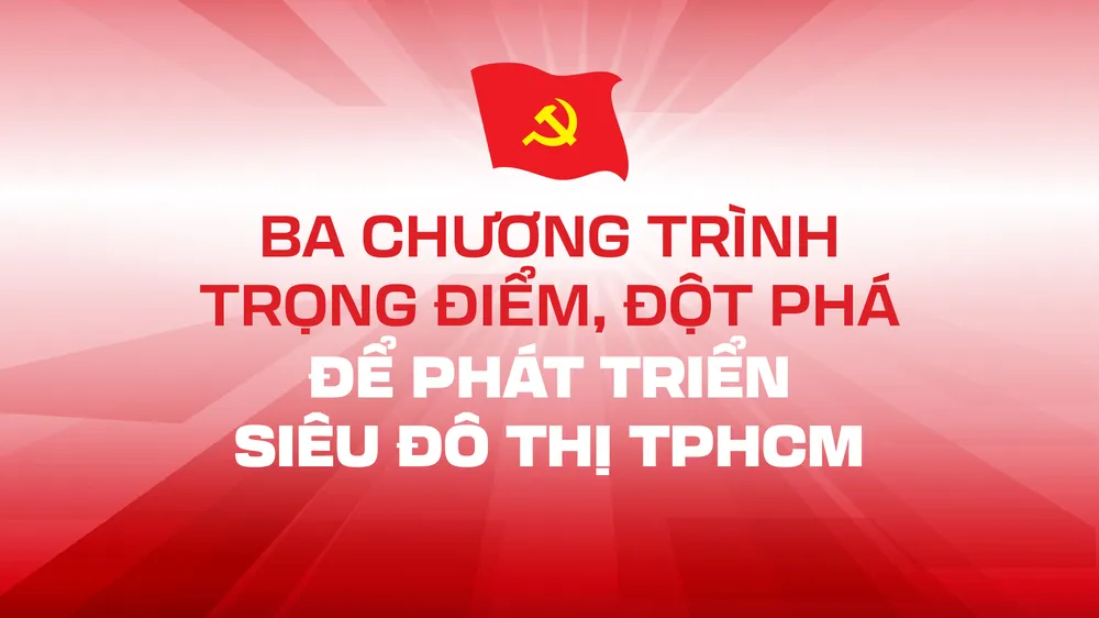 Ba chương trình trọng điểm, đột phá để phát triển siêu đô thị TPHCM