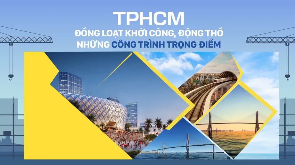 TPHCM đồng loạt khởi công, động thổ những công trình trọng điểm