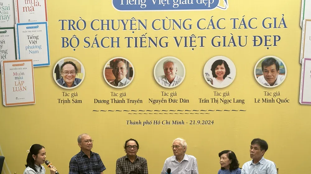 Gặp gỡ các tác giả của bộ sách "Tiếng Việt giàu đẹp"