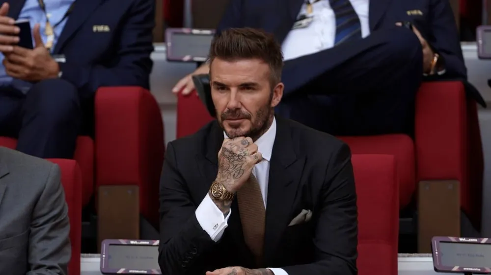 Beckham điển trai dự khán World Cup 2022