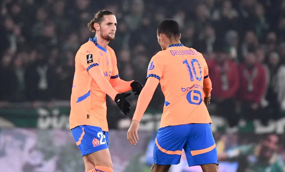 Rabiot và Greenwood tỏa sáng giúp Marseille thắng Saint-Etienne