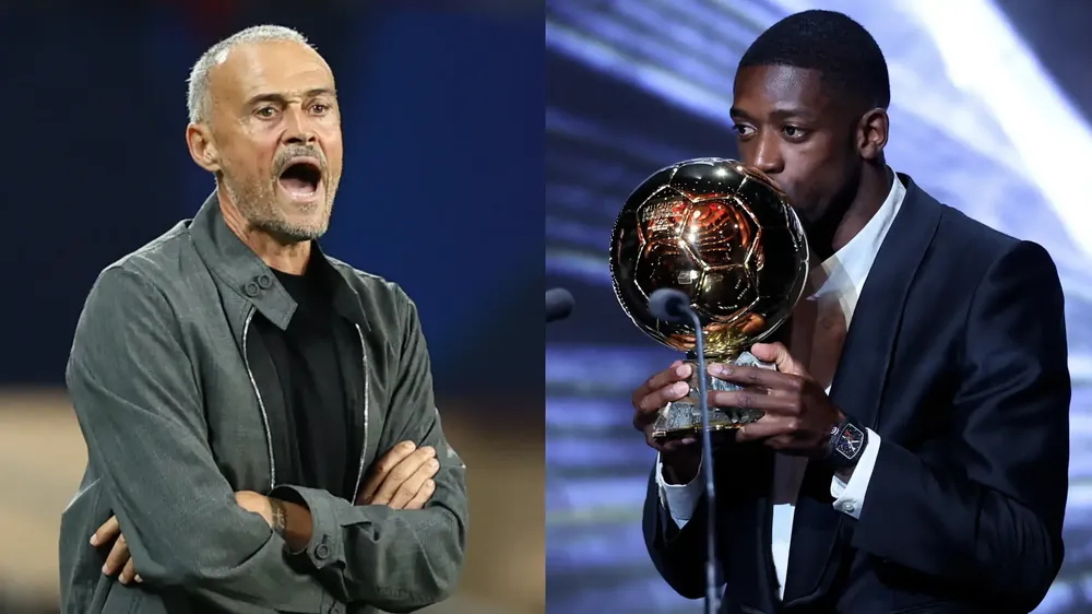 Luis Enrique nói về Dembele: 'Quả bóng Vàng chẳng còn ý nghĩa gì cả!'. Ảnh: Goal.com