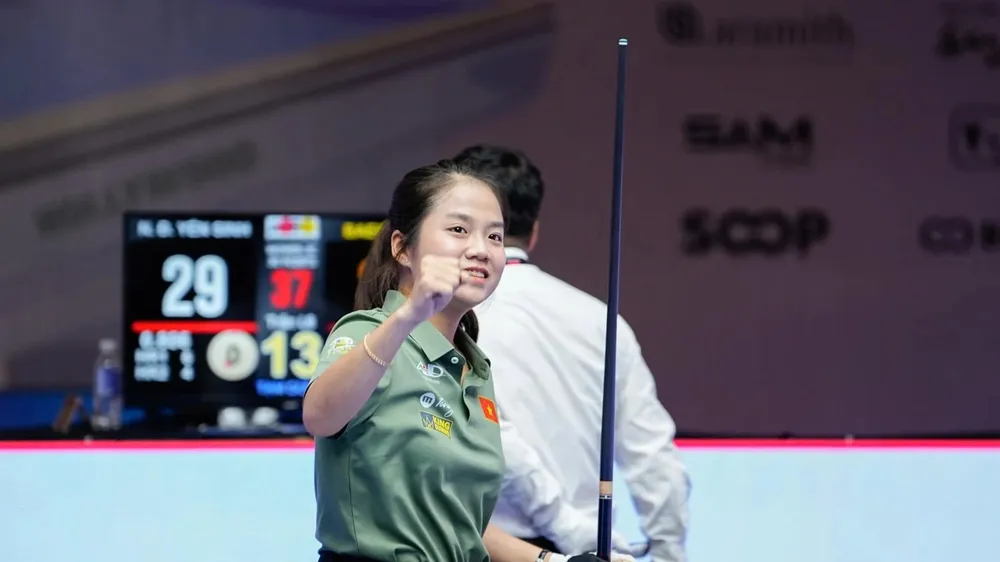Vô địch châu Á - Nguyễn Đức Yến Sinh đi vào lịch sử billiards Việt Nam. Ảnh: Quỳnh Mai