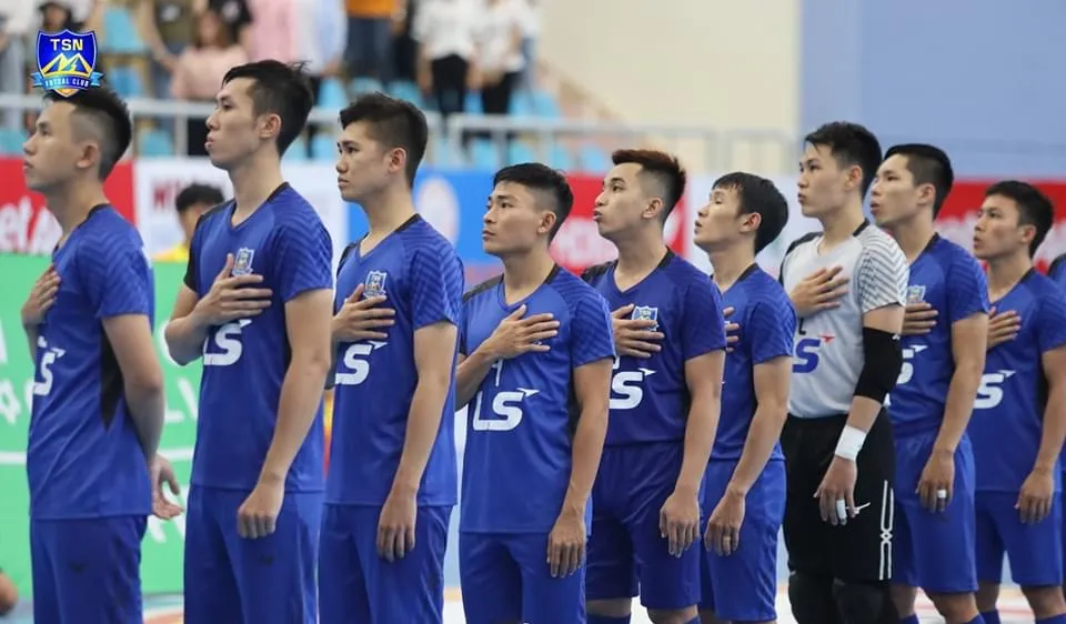 Thái Sơn Nam khẳng định sức mạnh với ngôi đầu bảng sau lượt đi. Ảnh: TSNFC