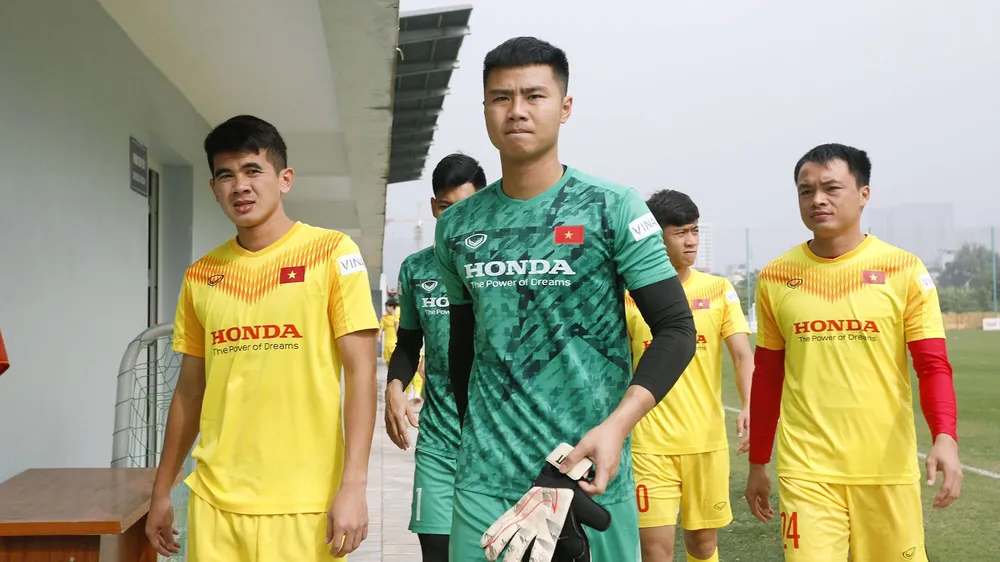 Văn Toản sẽ bắt chính cho đội U22. Ảnh: MINH HOÀNG 
