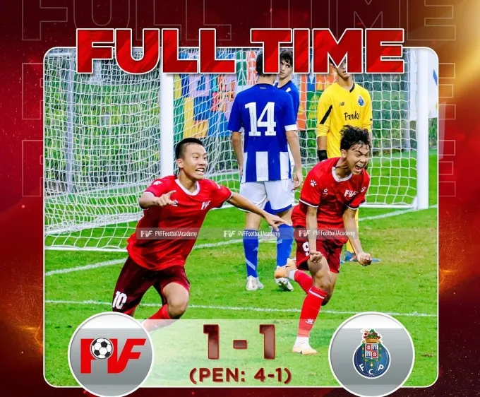 PVF giành Huy chương đồng giải Sao Mai Thượng Hải Champions Cup 2023