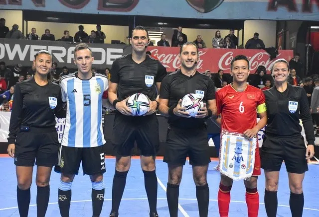 Đội tuyển futsal Việt Nam trong chuyến tập huấn tại Nam Mỹ vừa qua