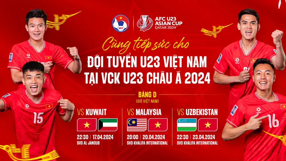 Lịch thi đấu VCK U23 châu Á 2024