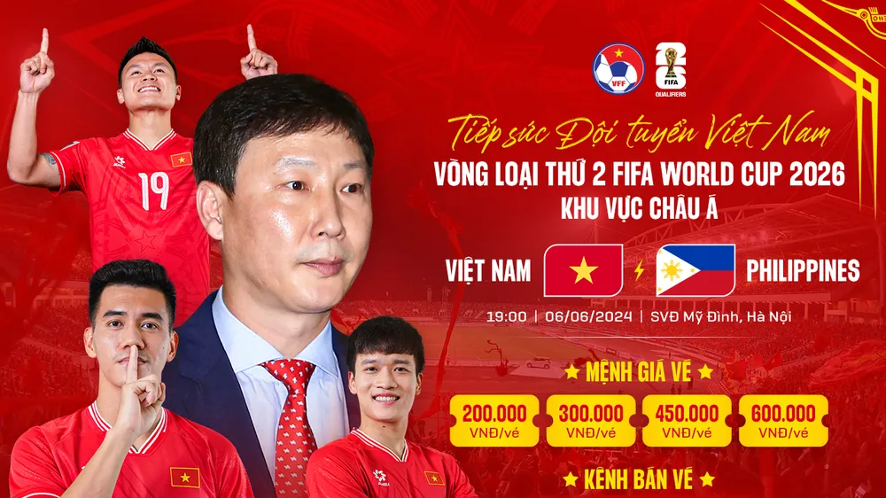 Giá vé cao nhất cho trận Việt Nam - Philippines là 600.000 đồng