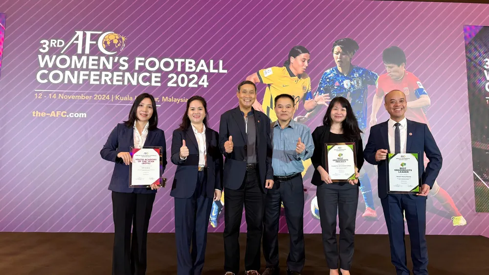 Các đại diện của bóng đá Việt Nam tham dự Hội nghị Bóng đá nữ AFC 2024