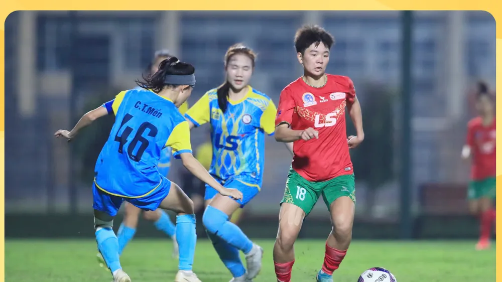 Tuyết Ngân lập cú đúp trong chiến thắng 6-0 của TPHCM trước Sơn La