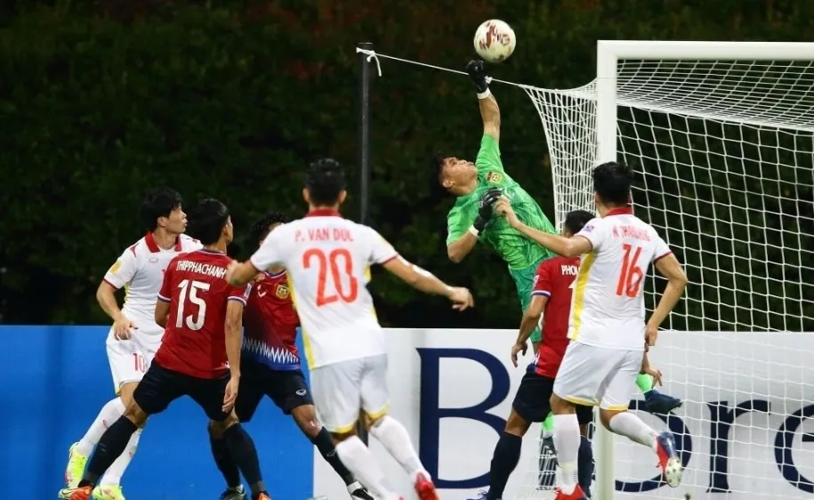Đội tuyển Việt Nam thắng Lào 2-0 vào năm 2020. Ảnh: AFF