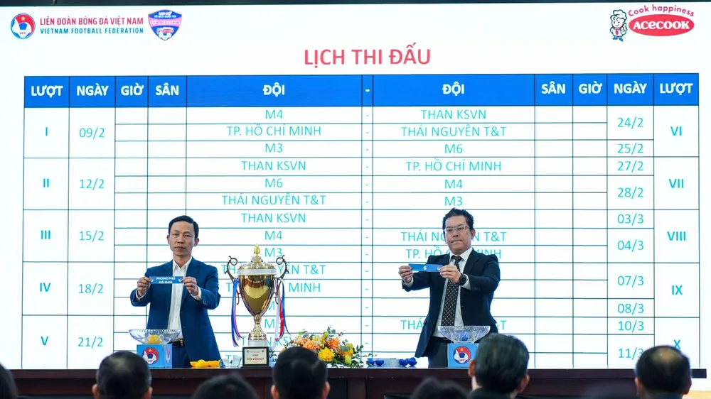 Lễ công bố nhà tài trợ và bốc thăm xếp lịch thi đấu diễn ra vào ngày 9-1