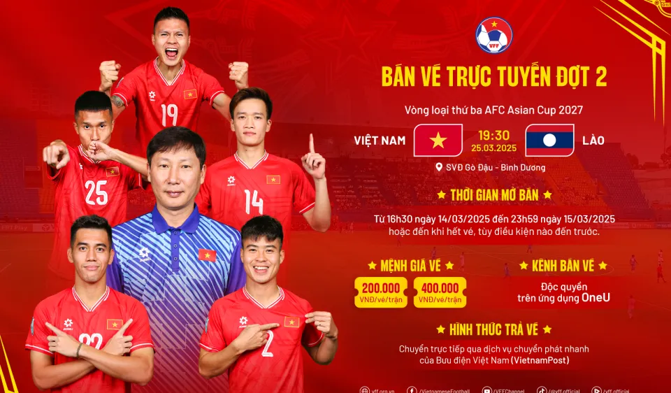 Thêm điểm bán vé trận Việt Nam - Lào