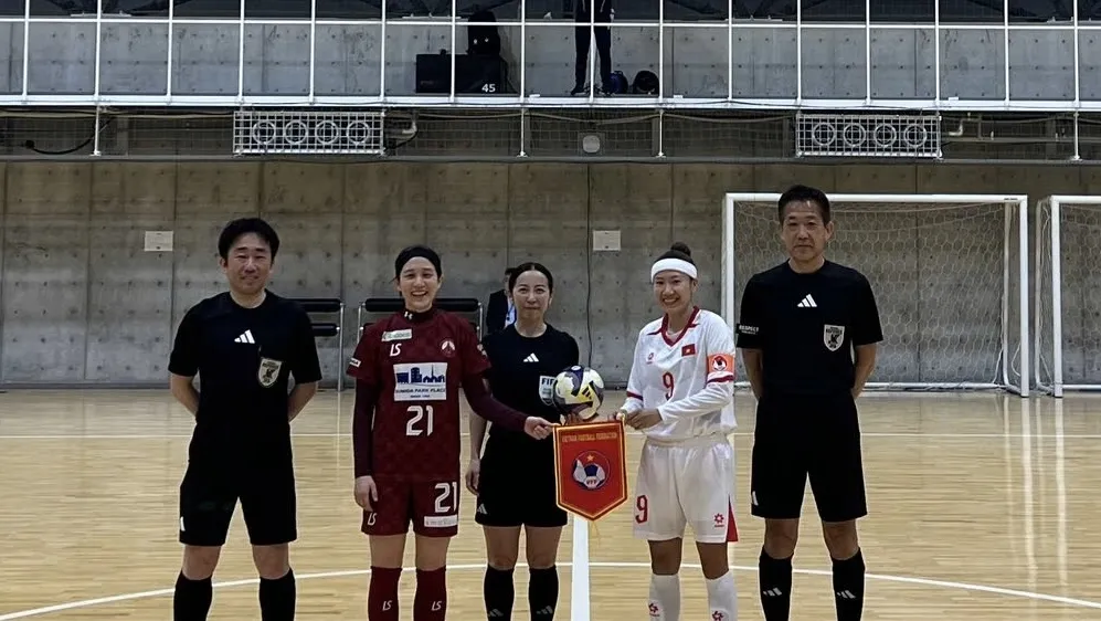 Đội tuyển futsal nữ Việt Nam có 2 trận giao hữu tại Nhật Bản trước khi di chuyển sang Trung Quốc tham dự VCK châu Á.
