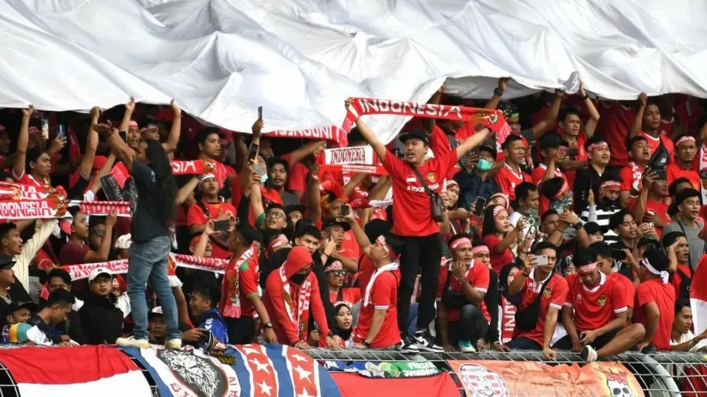 CĐV Indonesia trên sân Gelora Bung Karno. Ảnh: AFC
