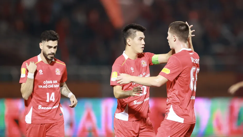Tiến Linh ghi bàn trở lại sau chuỗi ngày bế tắc ở cả CLB lẫn đội tuyển quốc gia. Ảnh; DŨNG PHƯƠNG.