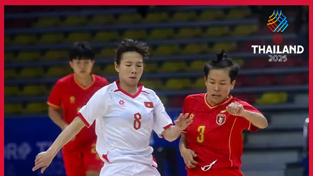 Đội tuyển futsal nữ vào bán kết với ngôi đầu bảng B