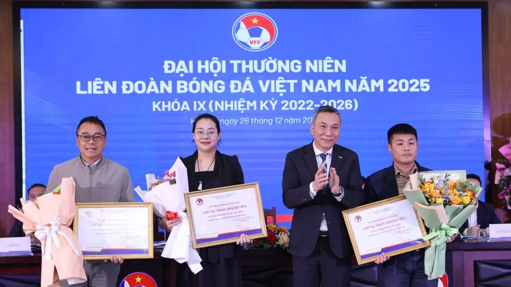 Đại hội thống nhất kết nạp 3 thành viên mới là CLB Xuân Thiện Phú Thọ, CLB Quảng Ninh và CLB Bắc Ninh.