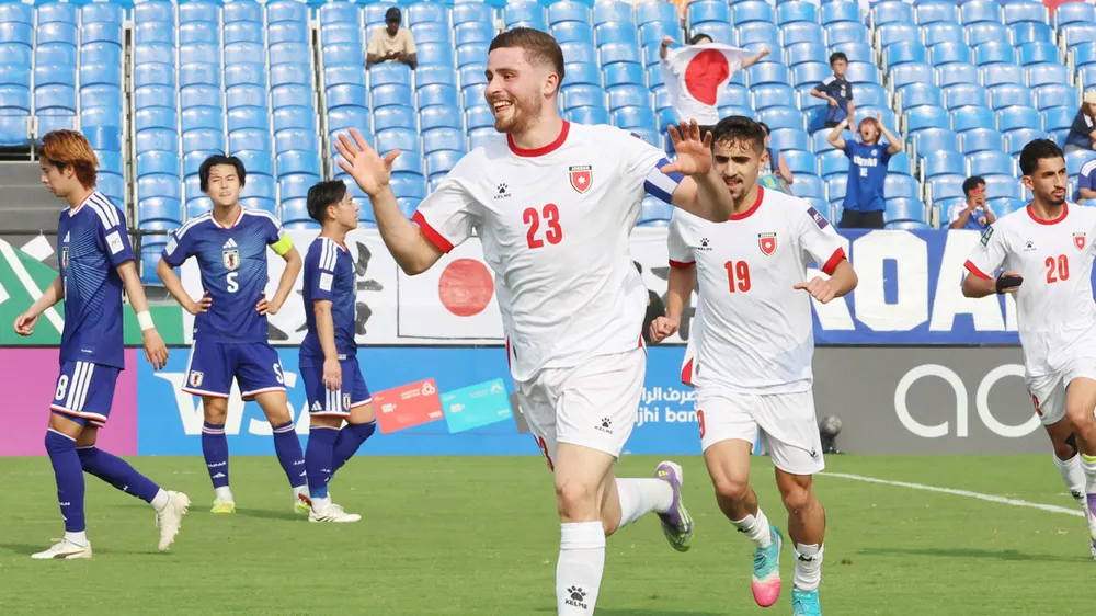 Jordan bất ngờ với bàn thắng dẫn trước. Ảnh:AFC