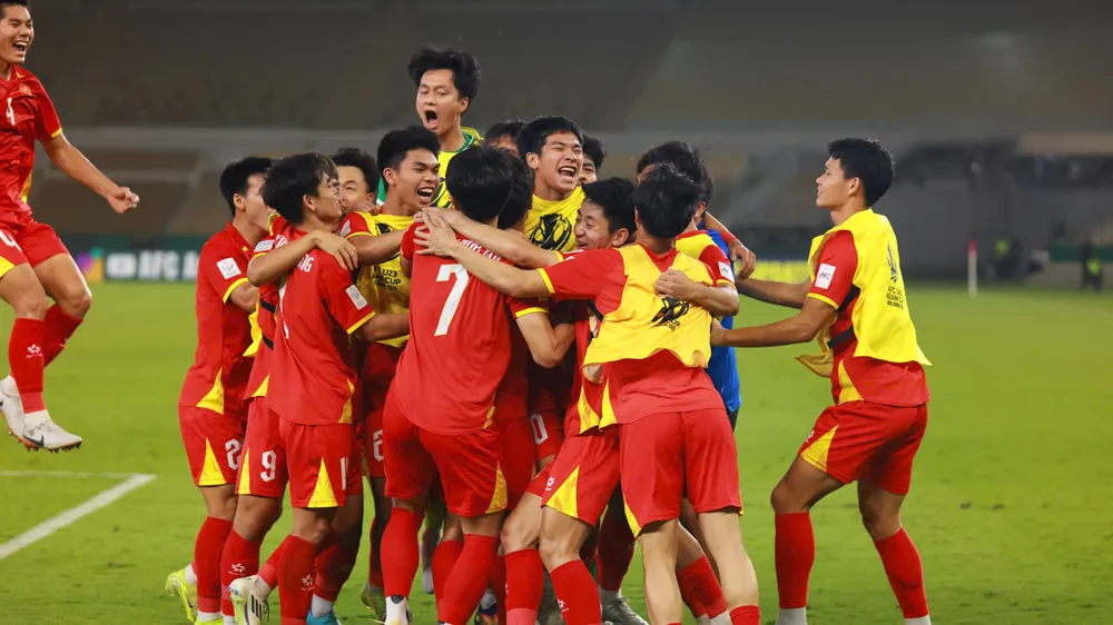 U23 Việt Nam đến gần với kỳ tích vào chung kết mà các đàn anh từng giành được tại Thường Châu năm 2018. Ảnh: TED TRẦN.