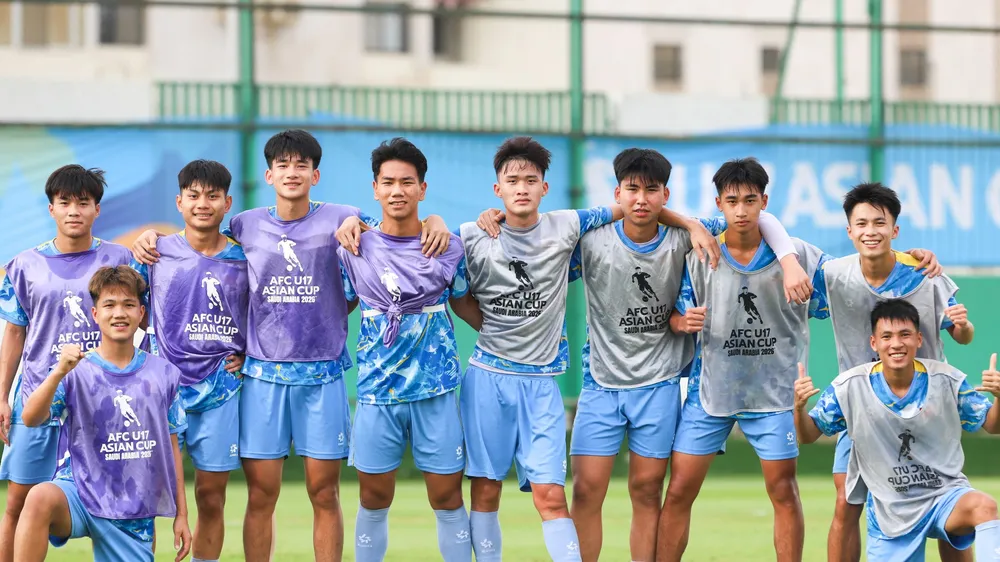 U17 Việt Nam sẵn sàng gặp U17 Hàn Quốc với tinh thần cao nhất. Ảnh: ĐOÀN NHẬT