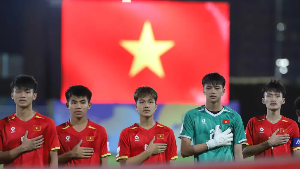 U17 Việt Nam là đại diện duy nhất của khu vực Đông Nam Á tham dự VCK U17 World Cup 2026. Ảnh: MINH ĐỖ
