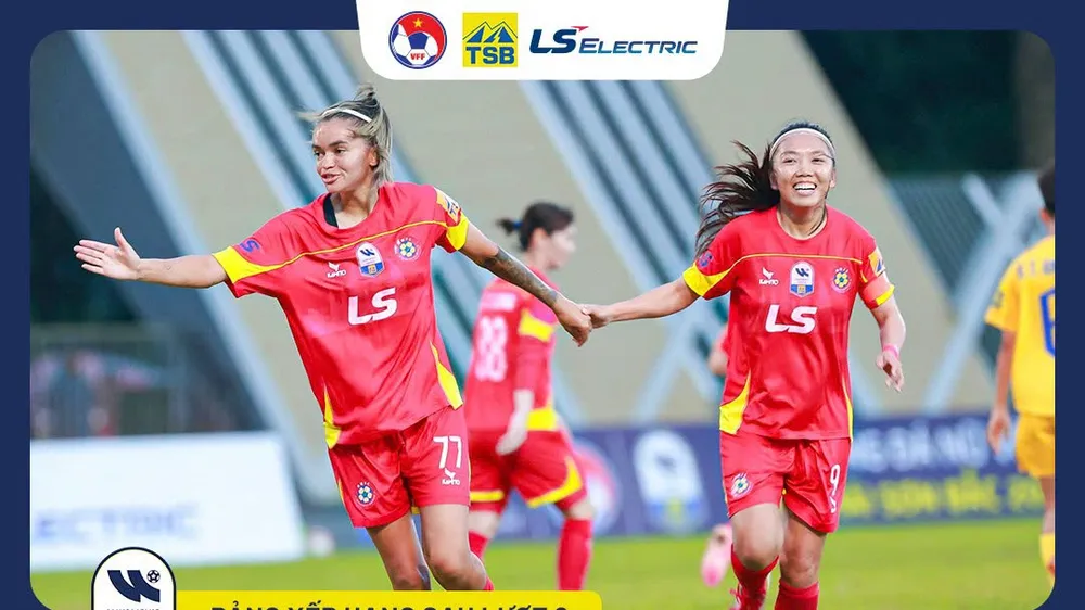 Bảng xếp hạng lượt 8 giải bóng đá nữ VĐQG - Cúp Thái Sơn Bắc 2026
