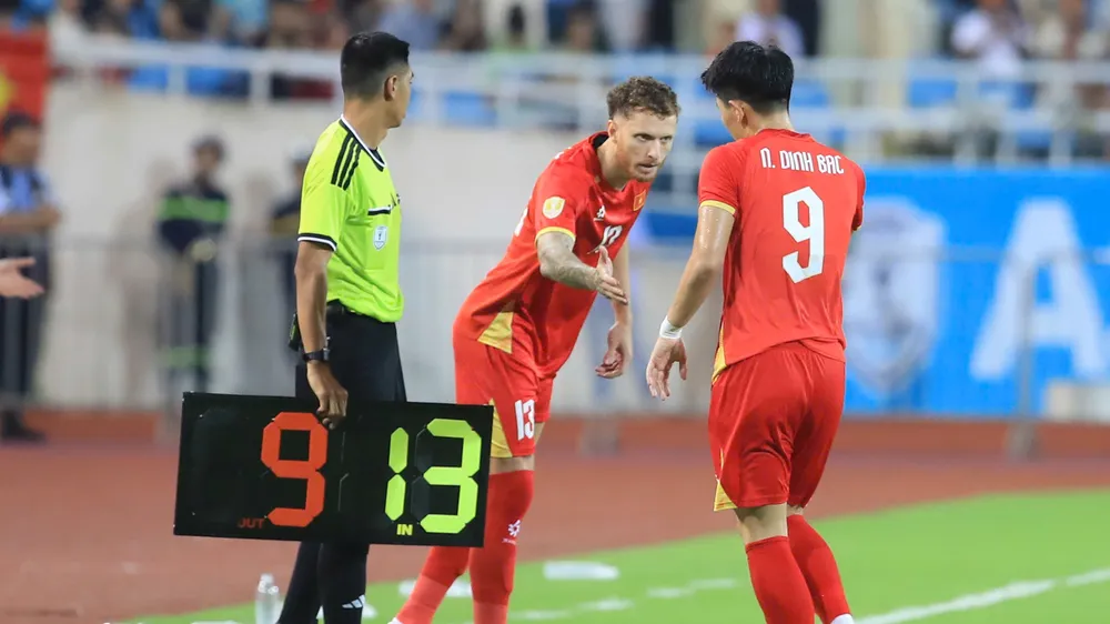 Đình Bắc nhiều khả năng vẫn được giữ ở đội hình xuất phát. Ảnh: ANH KHOA