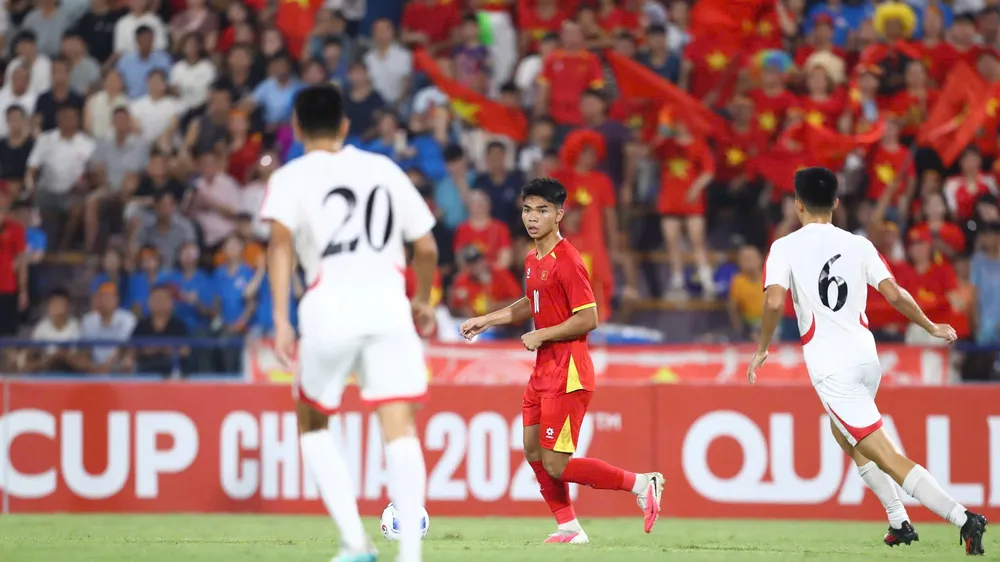 Lê Phát sớm chia tay vòng loại U20 châu Á 2027. Ảnh: ĐOÀN NHẬT