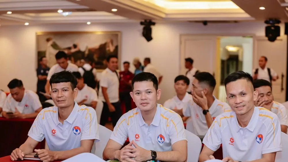 Đợt tập huấn này chủ yếu dành cho các giám sát, trọng tài điều hành giải hạng Nhất quốc gia 2026-2027. Ảnh: VFF